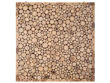 Wall Decor TWIG Teak Wood 85 cm Light Brown - Home Accessories