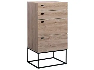 4 Drawer Chest ACRA Light Brown - Living Room