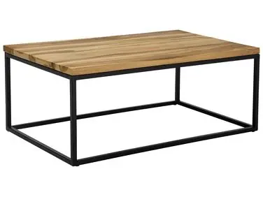 Mesa de centro PROVO Madera de teca Marrón - Sala de estar