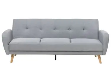 Sofá cama 3 plazas FLORLI Tela Gris claro - Sala de estar