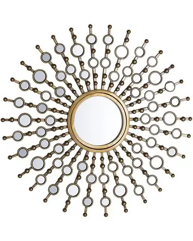Wall Mirror BLOIS 70 cm 70 cm Metal Gold - Home Accessories