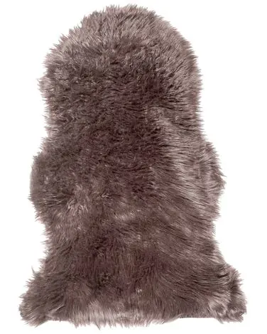 Alfombra de pelo sintético MUNGO Marrón 63 x 95 cm - Accesorios decorativos