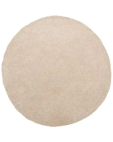 Alfombra de pelo largo DEMRE Beige ø 140 cm - Accesorios decorativos