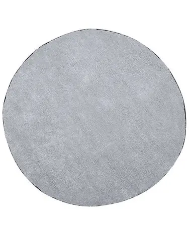 Alfombra de pelo largo DEMRE Gris claro ø 140 cm - Accesorios decorativos