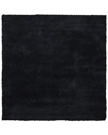 Alfombra de pelo largo DEMRE Negro 200 x 200 cm - Accesorios decorativos
