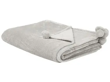 Manta SAITLER 150 x 200 cm Gris claro - Accesorios decorativos