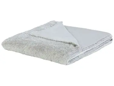 Blanket GELIK 180 x 200 cm Light Grey - Home Accessories