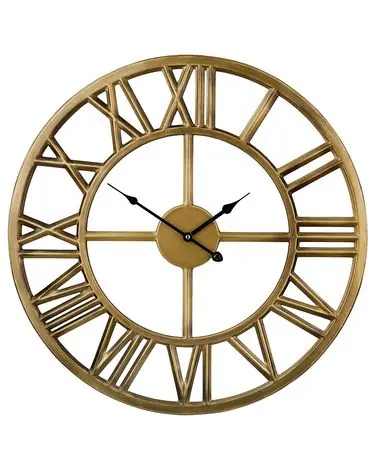 Reloj de pared NOTTWIL 61 cm Metal Dorado - Accesorios decorativos
