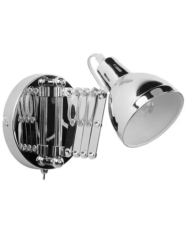 Lámpara de pared HARRINGTON Plateado Metal ajustable - Accesorios decorativos