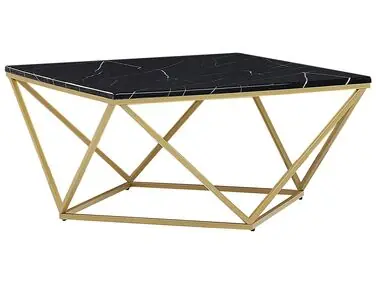 Mesa de centro MALIBU Mármol negro - Sala de estar