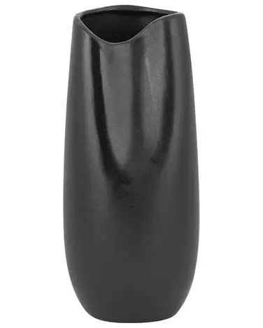 Jarrón decorativo DERBE Gres 32 cm Negro - Accesorios decorativos