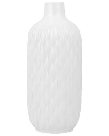 Jarrón decorativo EMAR Gres 31 cm Blanco - Accesorios decorativos