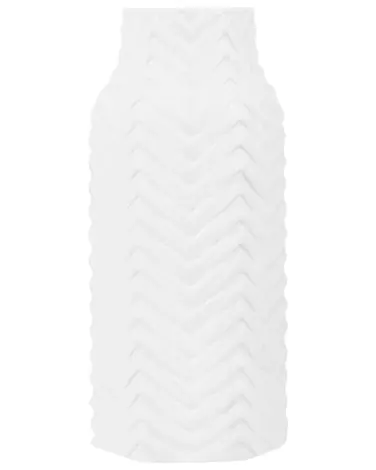 Jarrón decorativo XANTHOS Gres 32 cm Blanco - Accesorios decorativos
