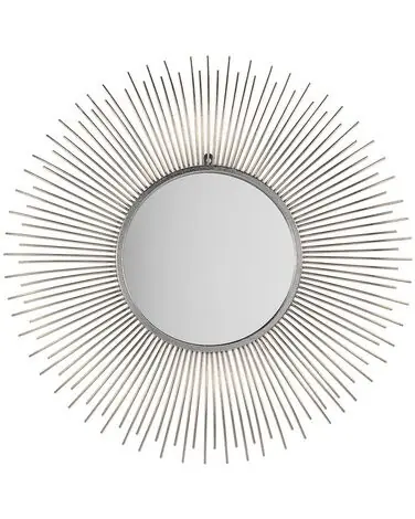 Espejo CILLY 80 cm 80 cm Metal Plateado - Accesorios decorativos