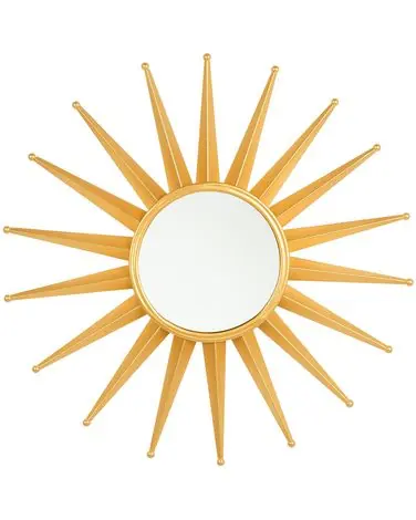 Wall Mirror PERELLI 60 cm 60 cm Metal Gold - Home Accessories