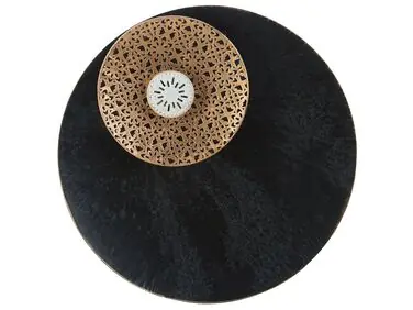 Decoración de pared RUBIDIUM Metal 49 cm Negro - Accesorios decorativos