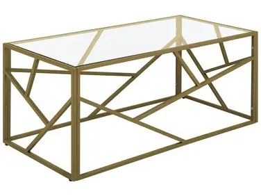 Mesa de centro ORLAND Vidrio Dorado - Sala de estar