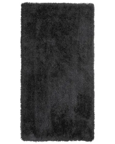 Alfombra de pelo largo CIDE Negro 80 x 150 cm - Accesorios decorativos