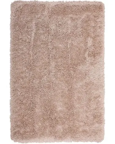 Alfombra de pelo largo CIDE Beige 140 x 200 cm - Accesorios decorativos