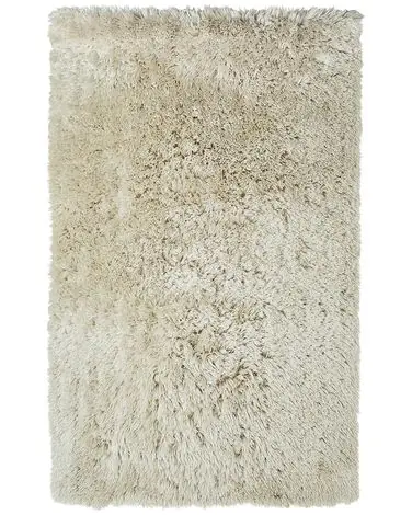 Alfombra de pelo largo CIDE Beige 160 x 230 cm - Accesorios decorativos