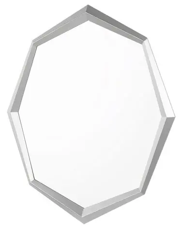 Wall Mirror OENO 66 cm 91 cm Silver - Home Accessories