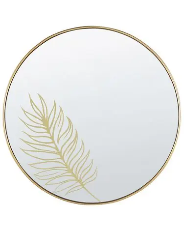 Wall Mirror SAUVIE 57 cm 57 cm Gold - Home Accessories
