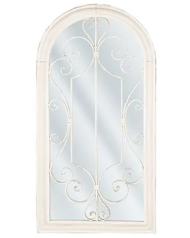 Wall Mirror CAMPEL 49 cm 97 cm Metal Off-White