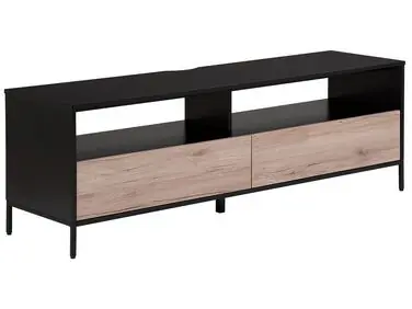 TV Stand SYDNEY Brown/ Black - Living Room
