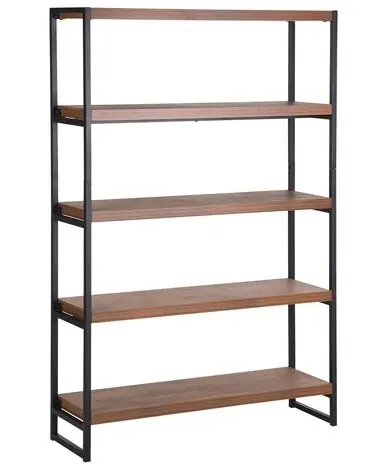 4 Tier Shelving Unit TIFTON 155 cm Dark Brown - Living Room
