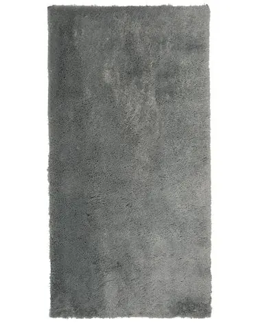 Alfombra de pelo largo EVREN Gris claro 80 x 150 cm - Accesorios decorativos