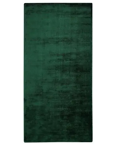 Alfombra GESI II Verde oscuro 80 x 150 cm Viscosa - Accesorios decorativos