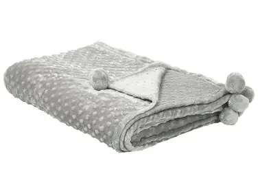 Blanket SAMUR 200 x 220 cm Light Grey - Home Accessories