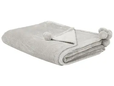 Blanket SAITLER 200 x 220 cm Light Grey - Home Accessories