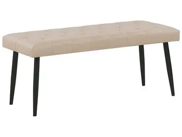 Banco ESSONNE Piel sintética Beige - Dormitorio