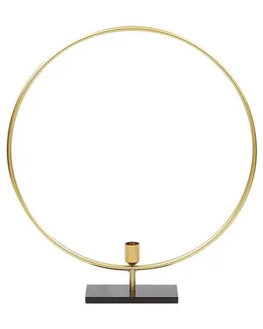 Candelero SERAM Metal 45 cm Dorado - Accesorios decorativos