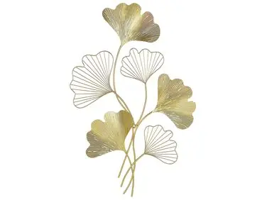 Decoración de pared Flor INDIUM Metal 79 cm Dorado - Accesorios decorativos