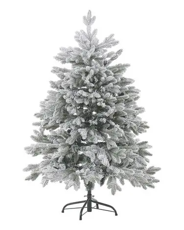 Árbol de Navidad nevado FORAKER 120 cm Blanco