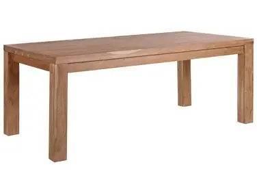 Mesa de jardín para 6 personas TESA Marrón 180 cm 90 cm Madera de acacia - Comedor
