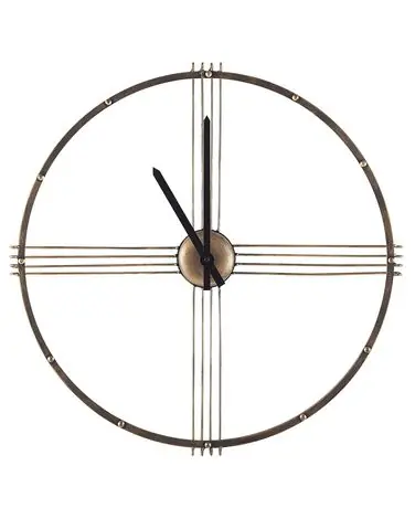 Reloj de pared ASCONA 64 cm Metal Dorado - Accesorios decorativos