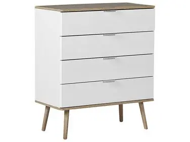 4 Drawer Chest WALPI White - Living Room
