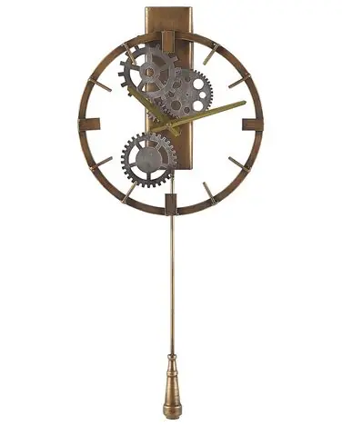 Wall Clock MARCOTE 30 cm Metal Gold - Home Accessories