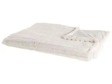 Blanket ABTEH 150 x 200 cm White - Home Accessories