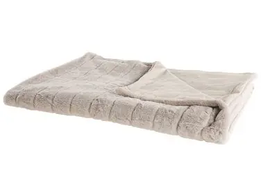 Blanket LABYAR 150 x 200 cm Beige - Home Accessories