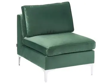 1-Seat Section EVJA Green Velvet