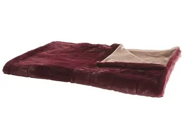 Manta TANTAN 150 x 200 cm Borgoña - Accesorios decorativos