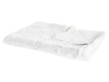 Manta TOURZA Tela 150 x 200 cm Blanco - Accesorios decorativos