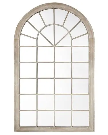 Wall Mirror TREVOL 77 cm 130 cm Metal Beige - Home Accessories