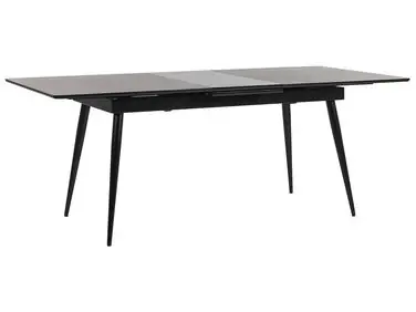 Mesa de comedor extensible MALDON Negro 160/200 cm 90 cm