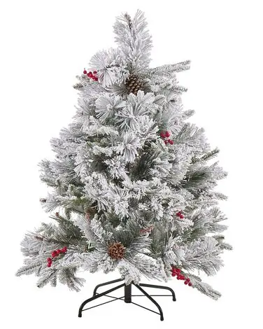 Árbol de Navidad nevado MASALA 120 cm Blanco