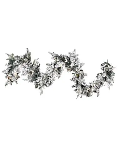 Snowy Christmas Garland LED SUNDO 180 cm White